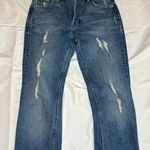 Gap Distressed Straight Leg Denim Jeans Photo 5