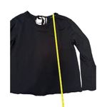 Sanctuary  womens black long sleeve top with tie closure & bell sleeves sz M Photo 7