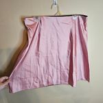 Satin Ballet Pink Skater Skirt With Black Roller Over Band Size 2X Photo 3