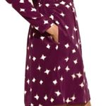 Madewell  Inkbrush "Starburst" Gold Print Purple 100% Silk Dress Fully Lined Photo 2