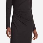 MM. LAFLEUR Annabel Black Midi Dress Stretch Business Casual Size Large Photo 0