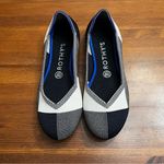 Rothy's The Flat Captoe Dove Grey Plaid Flat Size 8 Black Photo 1