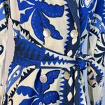 Farm Rio NWT  Anthropologie Long-Sleeve Blazer Dress Blue Size XS Photo 9