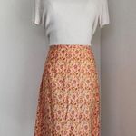 Faded Glory Vintage  Floral Paisley Patterned Midi Pencil Skirt M Photo 0