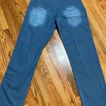 Miss Look Floral Embroidered Denim Jeans Size M Photo 4