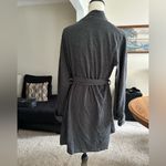 Bebe Gray Robe With Tie Belt For Women Size L Photo 4