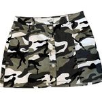 Almost Famous EUC Green Camo Button Down High Rise Skirt Sz 13 Photo 0