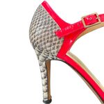 Kate Spade High Heels Unique Stylish Snakeskin with Neon Accents Size 9 Photo 8