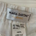 Maria Sartini‎ Women’s 100% linen pants. US 34 EU 50. White Size XXL Photo 2