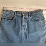 Vintage Ralph Lauren Polo Jeans Company denim trapezoid mini skirt Size 12 Blue Photo 5