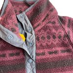 Carhartt  Relaxed Fit Fleece‎ Pullover Size M Port Maroon Southwestern New Photo 5