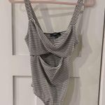 Lulu's Black and White Striped Top Size XL Photo 0