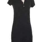 Antistar Black V-Neck Buttoned Detail Black Dress M Photo 1