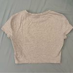Aritzia  TNA Chill Ortiz Cropped T-Shirt in Heather Cloud White Size S Photo 2