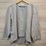 {L} NAP Loungewear Pure Cotton Loose Cut Sweatshirt Heathered Gray Size L Photo 0