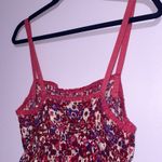 Free People Silk Babydoll Sundress Women L Pink Smocked Boho Preppy Beach Resort Photo 4