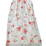 Compagnie Internationale Express Vintage 90s Witchy Whimsical Floral Maxi Skirt Pink Size 10 Photo 0