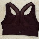 Jockey High Impact Zip Front Wireless Sports Bra Burgundy Women’s Small S Purple Photo 3