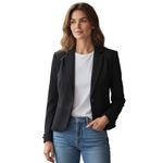 ZARA Trafaluc textured short sturdy blazer jacket size small Photo 5
