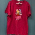 Vtg Warner Bros. Studio Store embroidered Tweety Bird tunic top size M‎ Pink Size M Photo 0