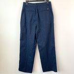 Scotch & Soda ‎ Pinstripe Pleated Boyfriend Pants Size 27 Navy Blue Photo 4