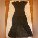 J.O.A. Women black crepe midi fit & flare Elegant Black Lace Dress size XS Photo 10