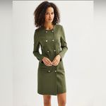 Nanette Lepore NEW ! Olive Double-Breasted Trench Coat Photo 1