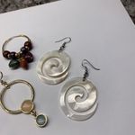 Lot Of 3 Costume Earrings Pierced Dangle / Hoop Mix Photo 7