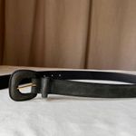 Gerard Darel Gray Nubuck Leather Belt 1.25" Made in France Gold Tone Buckle 30 Photo 5