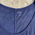 Old Navy Linen Blend Sheer Burnout Tank Heathered Royal Blue L Large Photo 5