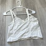 Brandy Melville Tank Top cotton crop babydoll womens White (one size) coquette Photo 3