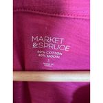 Market & Spruce Fuschia Pink Sun Dress Size Large Sleeveless V-Neck Cotton Modal Photo 4