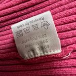 Beldini Belldini Y2K Pink Ribbed Knit Zip Front Rhinestone Short Sleeve Top Women Medium Photo 5