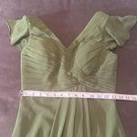 Women’s Green Full Length Chiffon V Photo 7