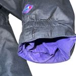 Vintage Brambilla Womens Down Jacket Coat Ski Snowboarding Winter Black Small Photo 6