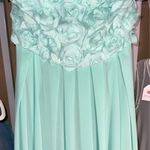 Boutique Strapless floral and satin prom dress XS Photo 2