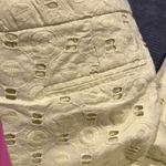 Isaac Mizrahi  New York NWT Size 2 Citron Yellow Eyelet South Hampton Crop Pants Photo 3