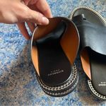 Givenchy  Black Leather Chain Accent Slides Photo 10