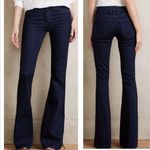 McGuire Denim Anthropologie McGuire Flare Dark Wash Raw Hem Jeans Size 24 Photo 1