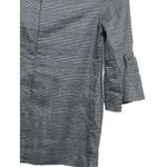 Emma & Michele Black White Houndstooth Print Ruffle Cuff Workwear Dress Size 10 Photo 9