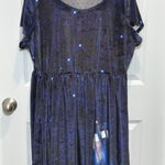 Torrid DR WHO  BBC Tardis Galaxy Velvet Dress Size 4 Cosplay Skater Photo 0