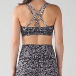 Lululemon  Energy Sports Bra Iced Wave White Black / Ice Breaker White Black Photo 1