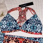 Gypsy 05 NEW! SAND Bikini Size XS Small Racerback Top Cheeky Bottoms Multi Aqua Photo 2