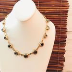 Coldwater Creek  Fancy Gold Tone & Glass Necklace Photo 3