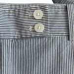 Jones New York Women's Pants Stripe Seersucker Crop Gray White Stripes Size 14 Photo 5