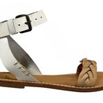 Soludos  Leather Ankle Strap Braided Sandals Size 7 Photo 0