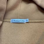 Z Avenue USA Hooded Camel Oversized Coat Shawl collar Hood Long Jacket Size 1XL Brown Photo 12