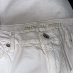 American Eagle NWOT  AE '90s Straight Jean white 14 Stretch Photo 7