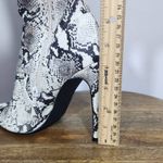 Steve Madden  Snakeskin Print Thigh High Boot Size 7 Over-The-Knee Stretch Boots Photo 10