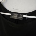 Norma Kamali Kamali Kulture Long Sleeve Black Dress with Shirred Waist Photo 7